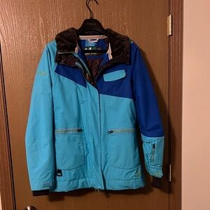 Blue and Black Ski Jacket
